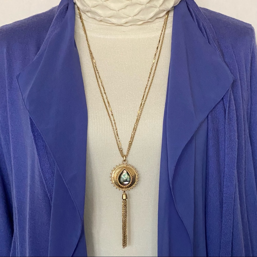 🔥HOST PICK🔥 NWT Lucky Brand Set Stone Reversible Pendant